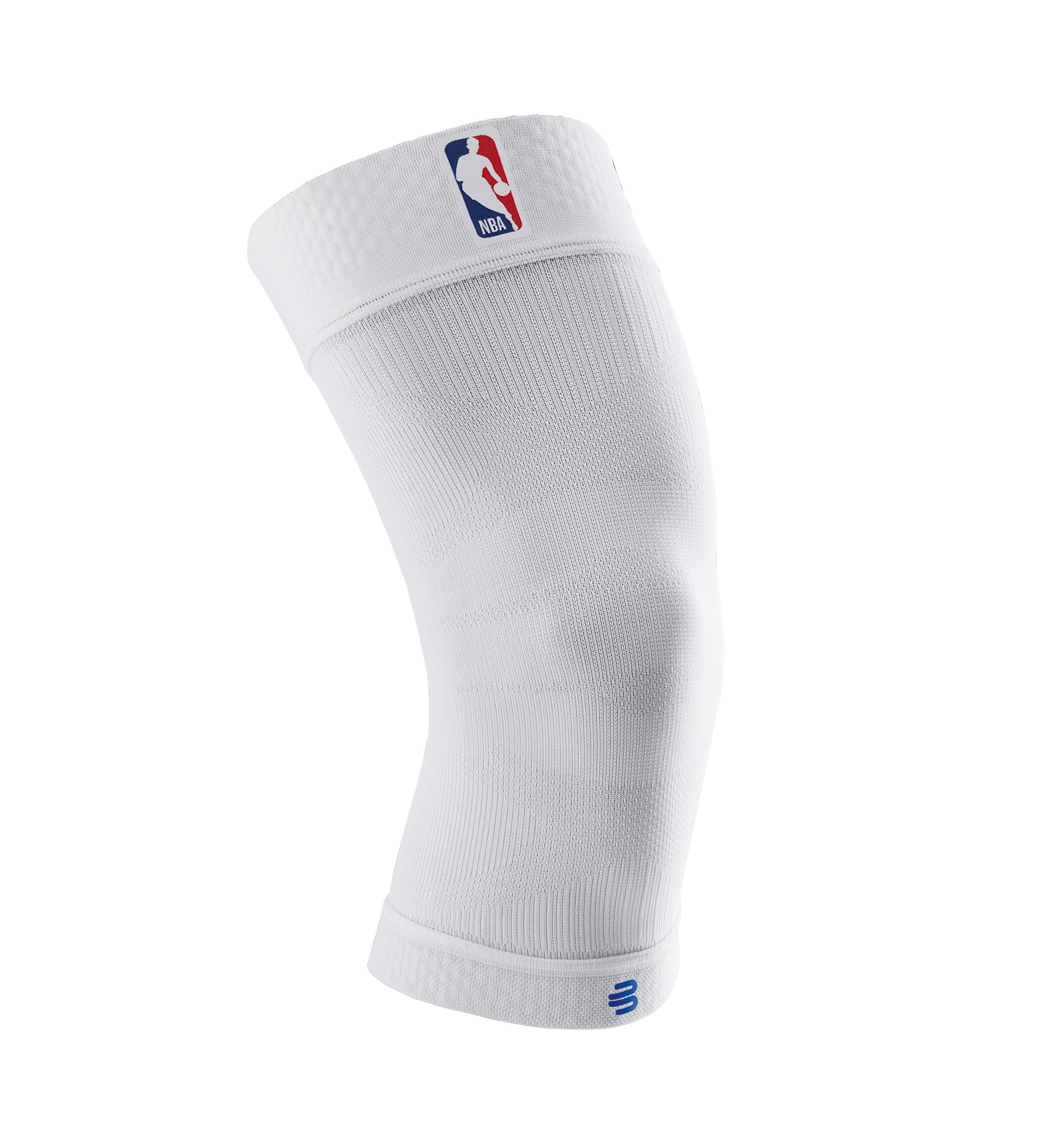 Bauerfeind Sports Compression Knee Support NBA Los Angeles Lakers - Lightweight Design with Gripping Zones for Basketball Knee Pain Relief & Performance (Lakers, S)